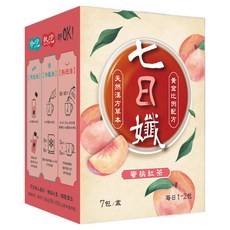 Dr.C Biotech 家家生醫 七日孅 蜜桃紅茶 7個裝, 4g, 1個