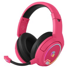 지클릭커 슈퍼히어로 G-SHOT C타입 버추얼 7.1 ENC 블루투스 무선 게이밍 헤드셋, 핫핑크, GH-WB4000