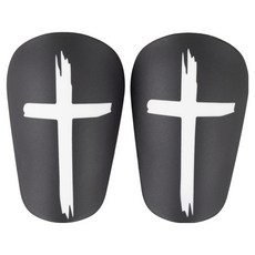 Urban Deal 迷你足球護脛 2入, 黑色, 1個