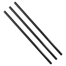 Happy Pack 一次性直式吸管 黑色 7 x 210 mm, 500入, 4個