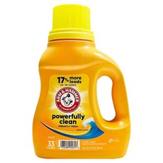 ARM&HAMMER 強效濃縮洗衣精 添加小蘇打, 975ml, 1瓶