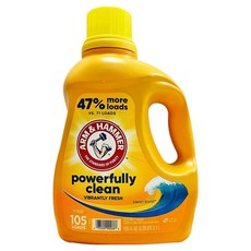 ARM&HAMMER 強效濃縮洗衣精 添加小蘇打, 3100ml, 1桶
