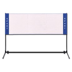 搏仕卡 運動羽球網球排球便攜式可折疊球網, 混合色, 1個