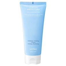 NOT4U Clear Ac-fit 身體面膜磨砂膏, 220g, 1個