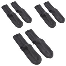 LI2 保暖刷毛日常中筒襪, 3套, 炭灰色