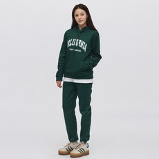 Elsso 女款California刷毛內裡運動連帽T恤上下套裝