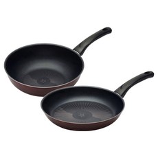 HAPPYCALL New Comfort 鑽石平底鍋具組 D, 平底鍋28cm + 炒鍋28cm, 1套