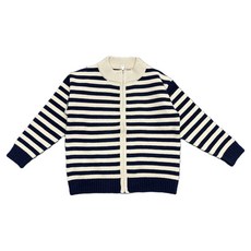 Arbe Rail條紋針織拉鍊外套