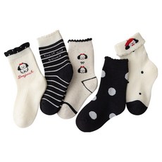 IBboom 兒童冬季小狗保暖襪5件組 Z03