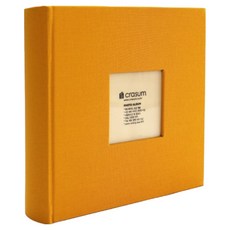 크래썸 4 x 6 포켓식 패브릭 사진앨범, 머스터드, 200매