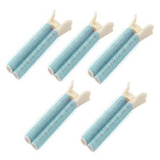 딥톡 볼륨업 클립 헤어롤 DT0990, 5개, 그린