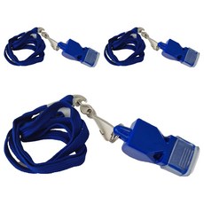 T렉스 컬러 휘슬 호루라기, 3개, 블루