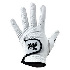 JAMA GOLF 男女通用塗鴉機能性高爾夫手套 左手用, 白色, 1個