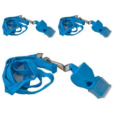 T렉스 컬러 휘슬 호루라기, 3개, 스카이