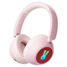 디알고 어린이안전 청력보호 LED 블루투스6.0 유무선 키즈헤드폰 BH10CK, 핑크, DRGO-BH10CK