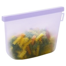 Nature Living Relieve 雙層鎖矽膠夾鏈袋 紫色, 1個, 1入, 1000ml