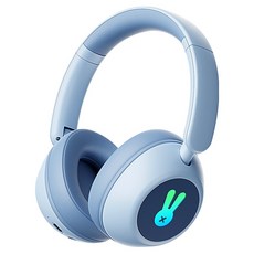 디알고 블루투스 LED 청력 보호 키즈 헤드폰 DRGO-BH10CK 27시간, 블루