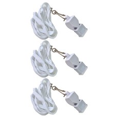 T렉스 컬러 휘슬 호루라기, 3개, 화이트