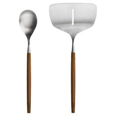 드부아 아벨리아 조리도구 2종세트, 혼합색상, 1세트, 볶음스푼 + 와이드뒤집개 대