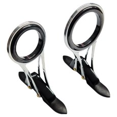 HIT PACE G-04 遠投竿折疊式補充型附著式導環2件組, 黑色, 1套