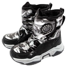 Lulushu 兒童圓形標誌鋪棉雪靴 DW177