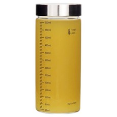 미르 눈금 내열유리병, 600ml, 1개