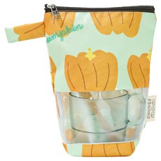 semoms 防水透明TPU漱口杯袋, 黃色南瓜