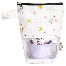 semoms 防水透明TPU漱口杯袋, 美美花開