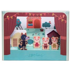 Lilliputiens 比利時 磁力劇場 三隻小豬, 1個