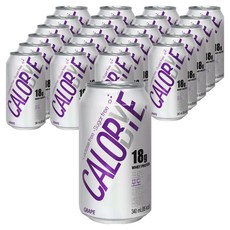 칼로바이 무설탕 프로틴 스파클링 포도맛, 340ml, 24개