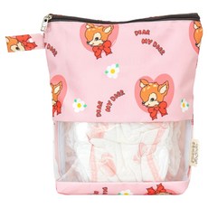 세맘스 방수 투명 TPU 기저귀 파우치 세로형, 마이디어