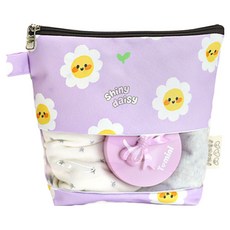 semoms 防水透明TPU毛巾收納包, 嫩芽雛菊