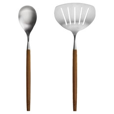 드부아 아벨리아 조리도구 2종세트, 혼합색상, 1세트, 볶음스푼 + 와이드뒤집개 중