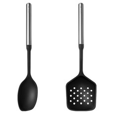 드부아 에클라 실리콘 조리도구 2종 세트, 혼합색상, 1세트, 볶음스푼 + 스키머