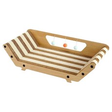 寵物星樂園 喵仙兒 貓體工學彩色貓抓床/貓抓板, 褐色, 1個