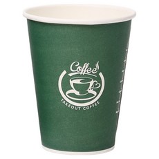 Happypack 咖啡廳辦公室用 Green Bean 紙杯 240ml, 500入, 1個