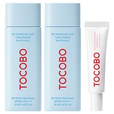 TOCOBO BIO 水潤保濕精華 50ml 2入 + 維他命提亮防曬霜 10ml SPF50+ PA++++ 套組, 1套