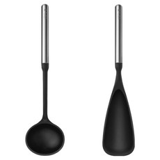 드부아 에클라 실리콘 조리도구 2종 세트, 혼합색상, 1세트, 국자 + 멀티스푼