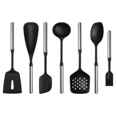 De Bois Eclat 矽膠廚具, 混合色, 1套, 7件組