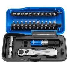 KING TONY 金統立 專業級工具 DR迷你型起子頭棘輪1/4吋扳手組 KT1026CQ-AM, 1套, 1025H + 1025T +  1025Z + 1025P + 1025U + 276B-35 + 753-63 + 7702-25Bit