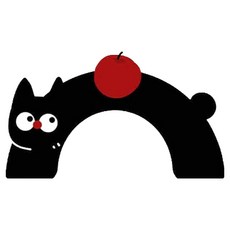 블럭마트 U자형 고양이 욕실 변기 발매트, TYPE1, 1개