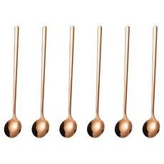 Hesii 北歐純境 咖啡小圓匙 17 x 3cm, 玫瑰金色, 6個, 單品
