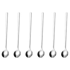 Hesii 北歐純境 咖啡小圓匙 17 x 3cm, 不鏽鋼色, 6個, 單品