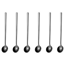 Hesii 北歐純境 咖啡小圓匙 13 x 3cm, 黑色, 6個, 單品