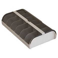 SenseMilli 多功能內衣襪子收納盒, 灰色, 1個