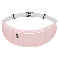 ETUDIER 防水超輕量3口袋慢跑腰帶, 粉紅色, 1個