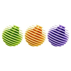 DK ONE 日常洗衣球 3件組 L 5.6cm, 1套, 綠色, 黃色, 紫色