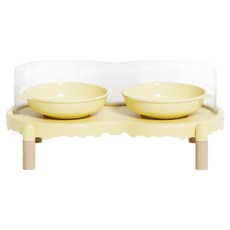 PASTEL PET 寵物防溢餵食碗 Free, 黃色, 1個