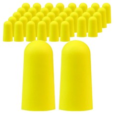 DK ONE 可愛防噪音耳塞 黃色B 1.4 x 2.8 cm, 20個, 2入