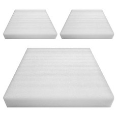 Dy PE泡棉 緩衝材 隔熱材 發泡紙 50 x 50 x 2 cm, 白色, 3個